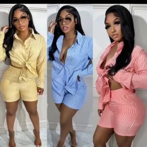 Stacy 2 piece stripe set